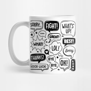 Speech Abstract Mug